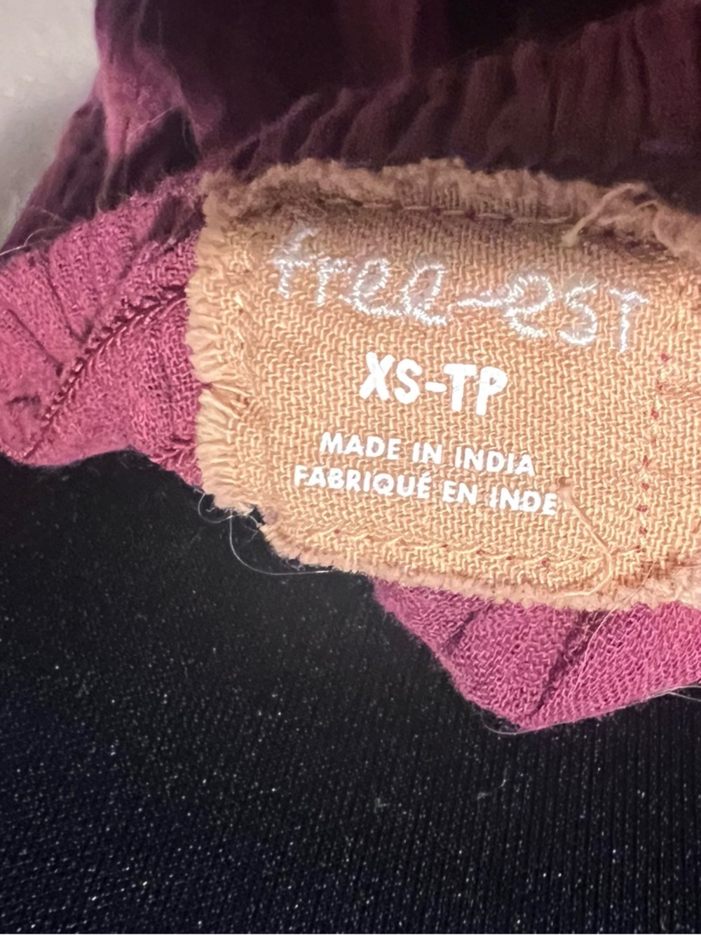 Free People Sheer Plum Flutter Sleeve Top - Picture 3 of 5